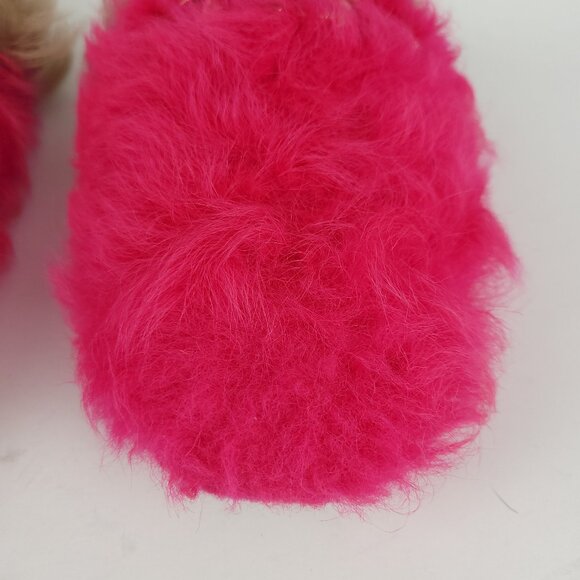 GUCCI Women Princetown Merino Wool Mules Size 37 Raspberry Pink Horsebit Slipper - Picture 9 of 15